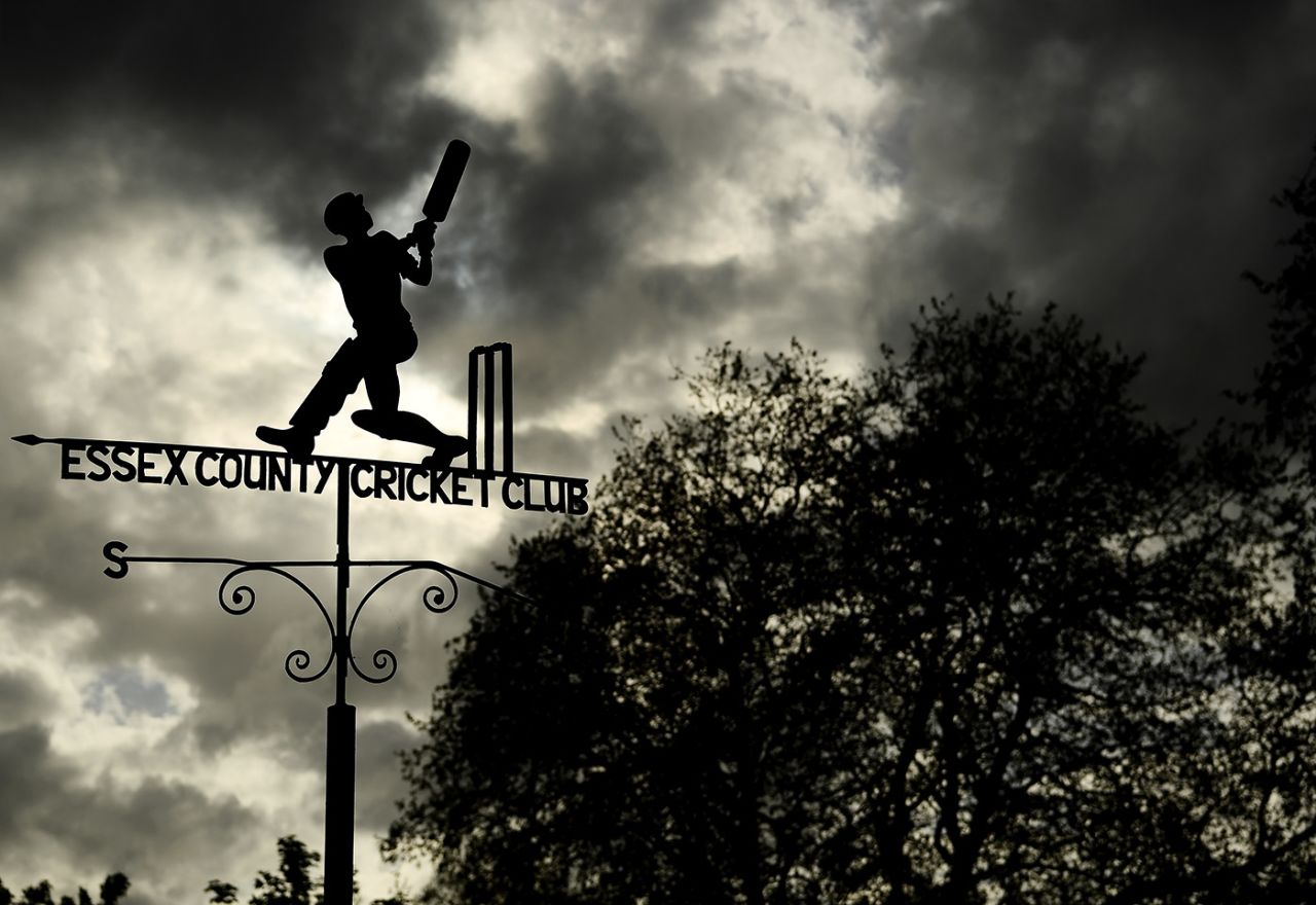 A view of the weathervane at the County Ground in Chelmsford, Essex vs Warwickshire, LV= Insurance Championship, Chelmsford, 1st day, May 20, 2021