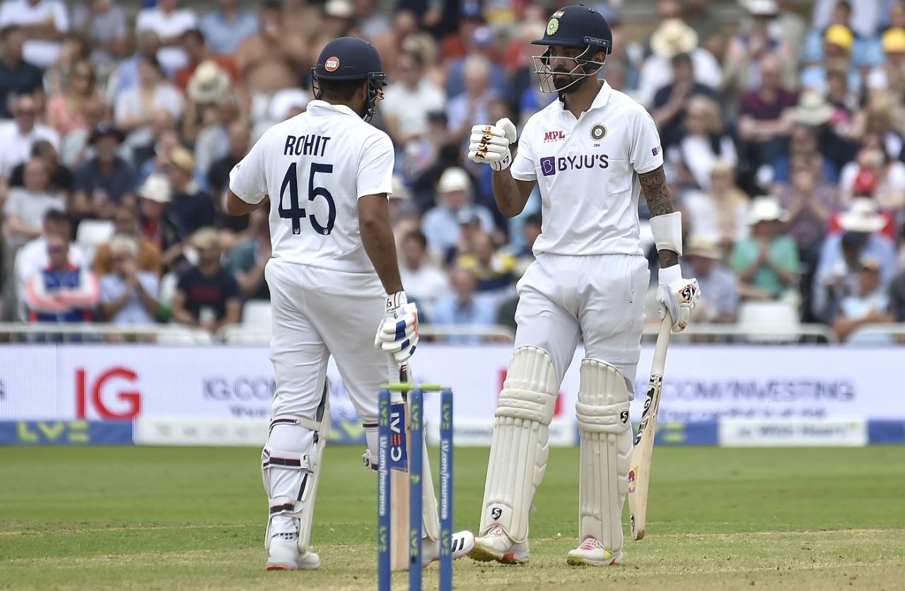 Rohit Sharma and KL Rahul added 97 for the first wicket, England vs India, 1st Test, Nottingham, 2nd day, August 5, 2021