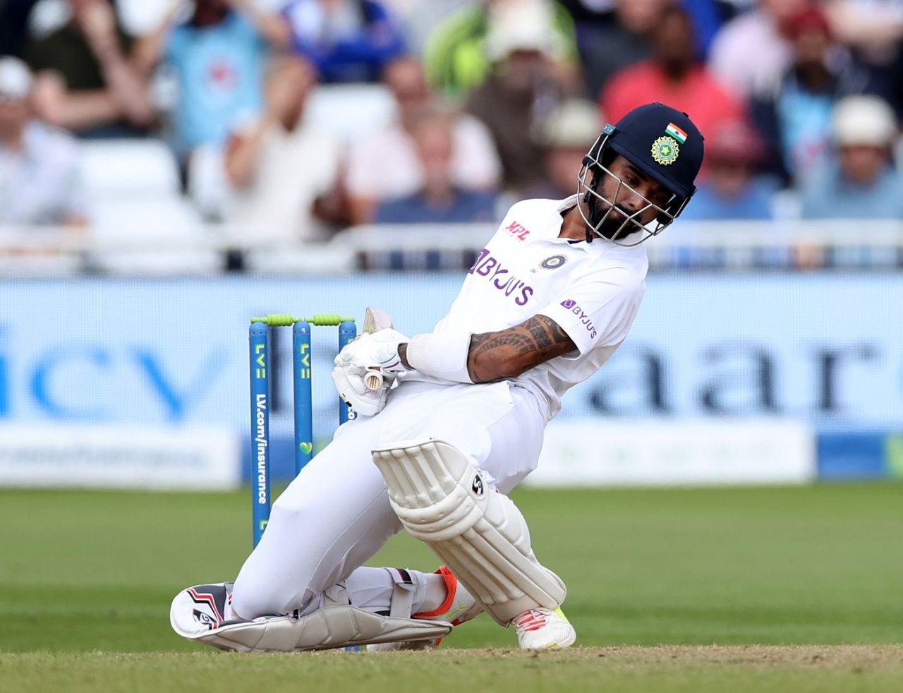 KL Rahul sways away from a bouncer, England vs India, 1st Test, Nottingham, 2nd day, August 5, 2021