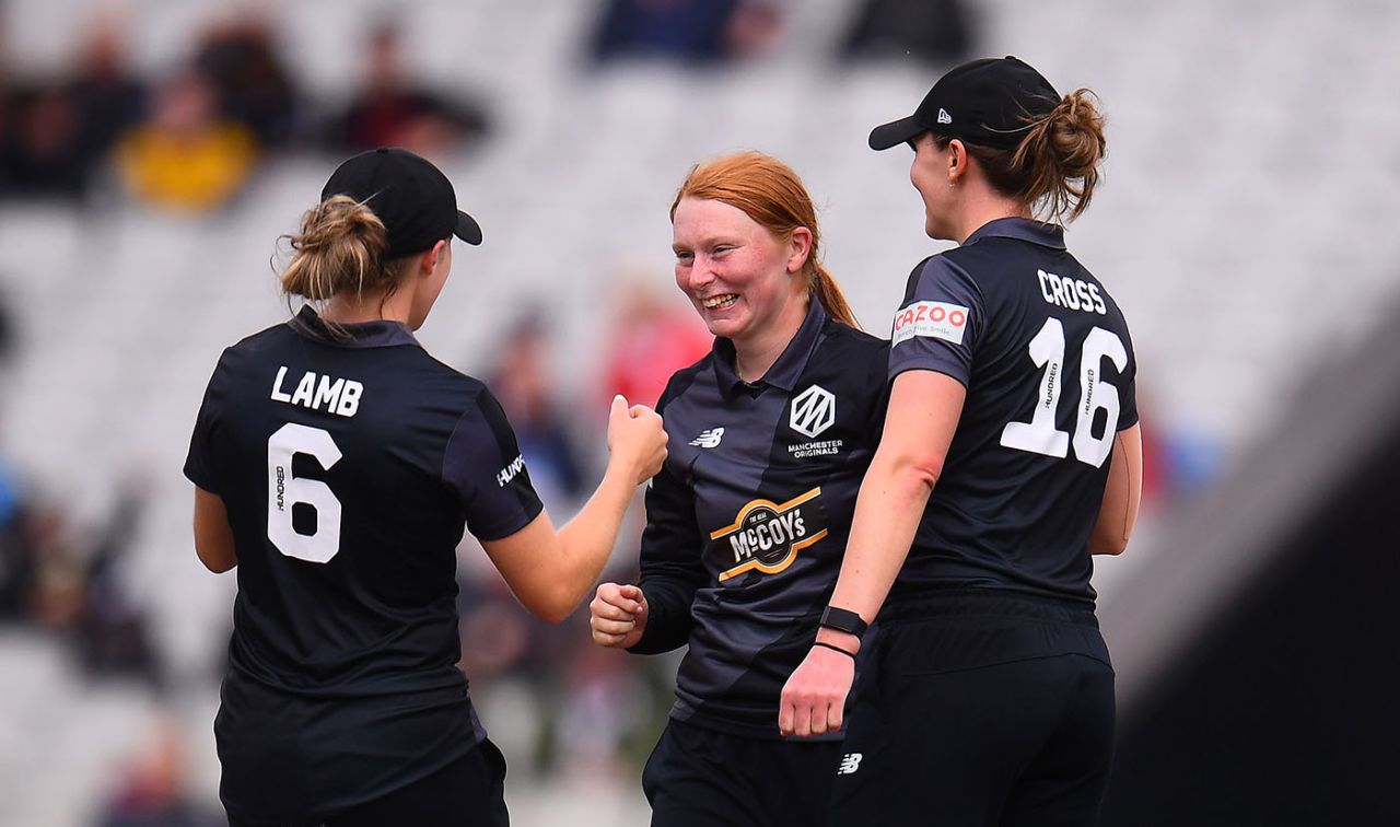 Hannah Jones was the pick of the Originals bowlers, Manchester Originals vs Southern Brave, Women's Hundred, Old Trafford, August 5, 2021