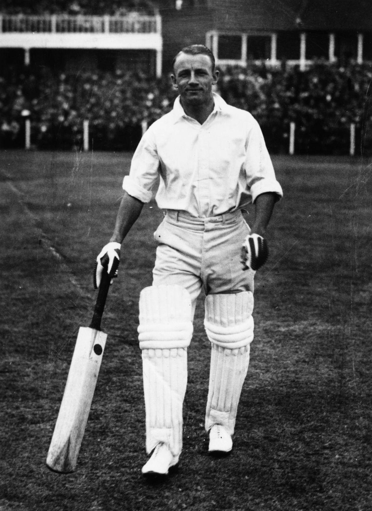 Don Bradman at Headingley, England v Australia, 3rd Test,  Leeds, July 1930