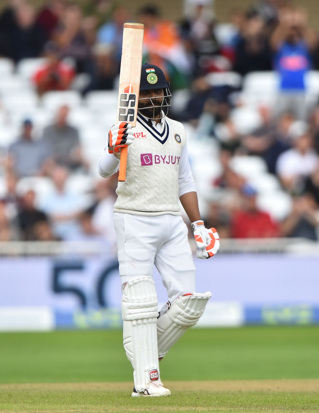 Ravindra Jadeja brought up a half-century, England vs India, 1st Test, Nottingham, 3rd day, August 6, 2021