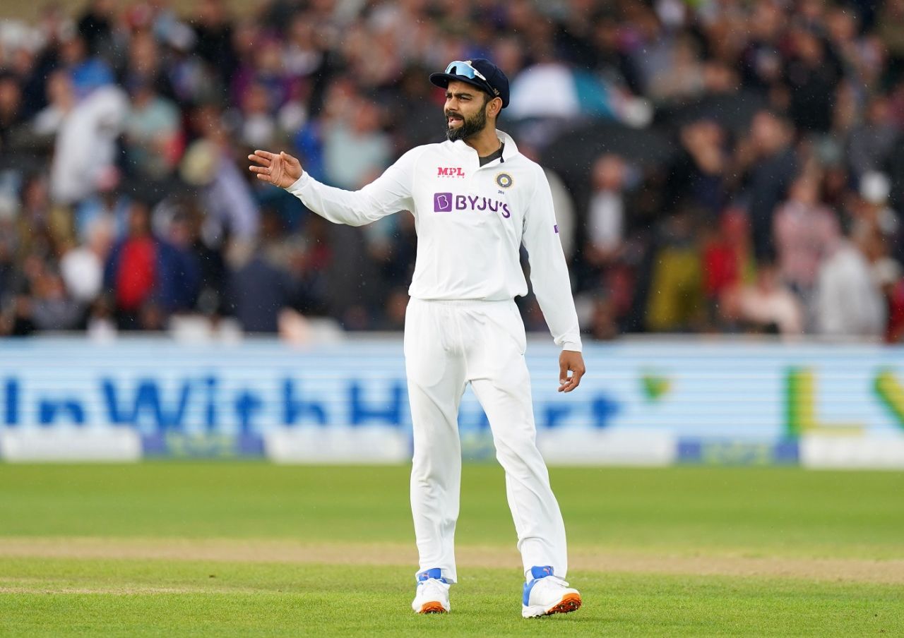 Virat Kohli reacts in the field, England vs India, 1st Test, Nottingham, 3rd day, August 6, 2021