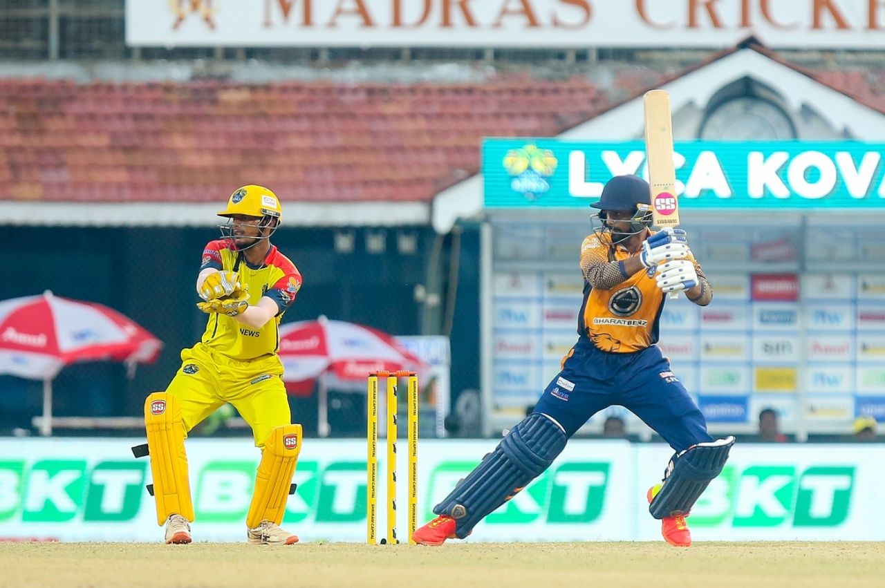 B Indrajith slices one away, Lyca Kovai Kings vs Nellai Royal Kings, TNPL 2021, Chennai, August 8, 2021