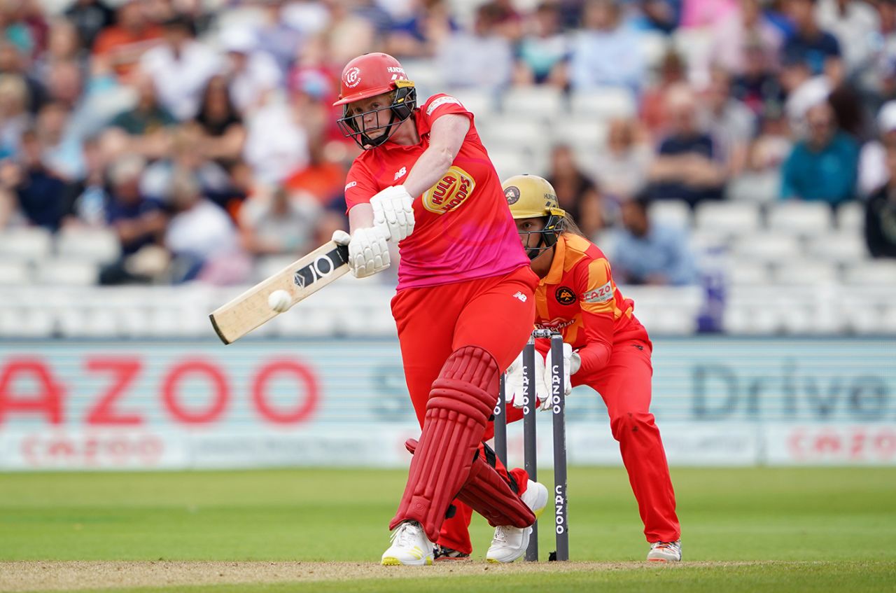 Alice Macleod swings to leg, Birmingham Phoenix vs Welsh Fire, Women's Hundred, Edgbaston, August 9, 2021