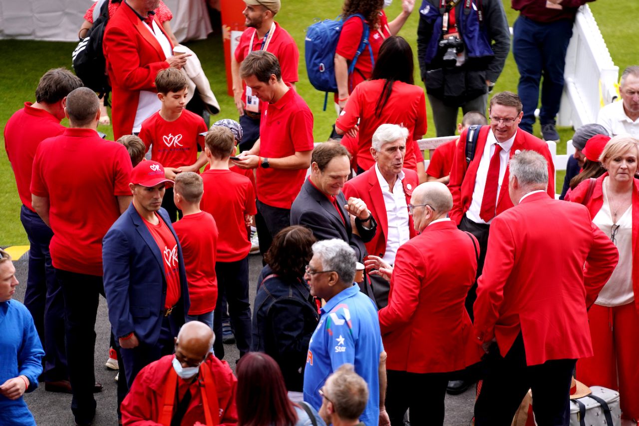 The 'Red for Ruth' fundraiser at Lord's, England vs India, 2nd Test, Lord's, London, 2nd day, August 13, 2021