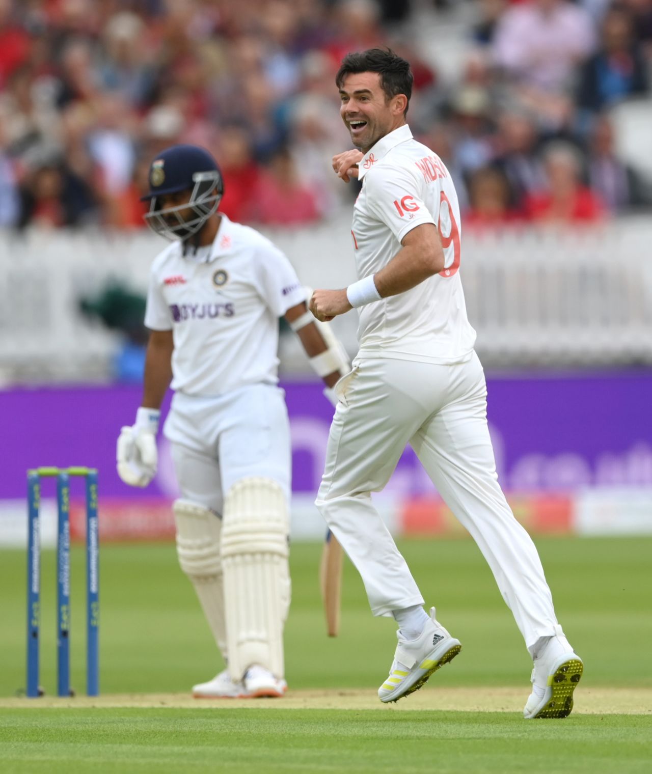 James Anderson sent back Ajinkya Rahane in the second over of the day, England vs India, 2nd Test, Lord's, London, 2nd day, August 13, 2021