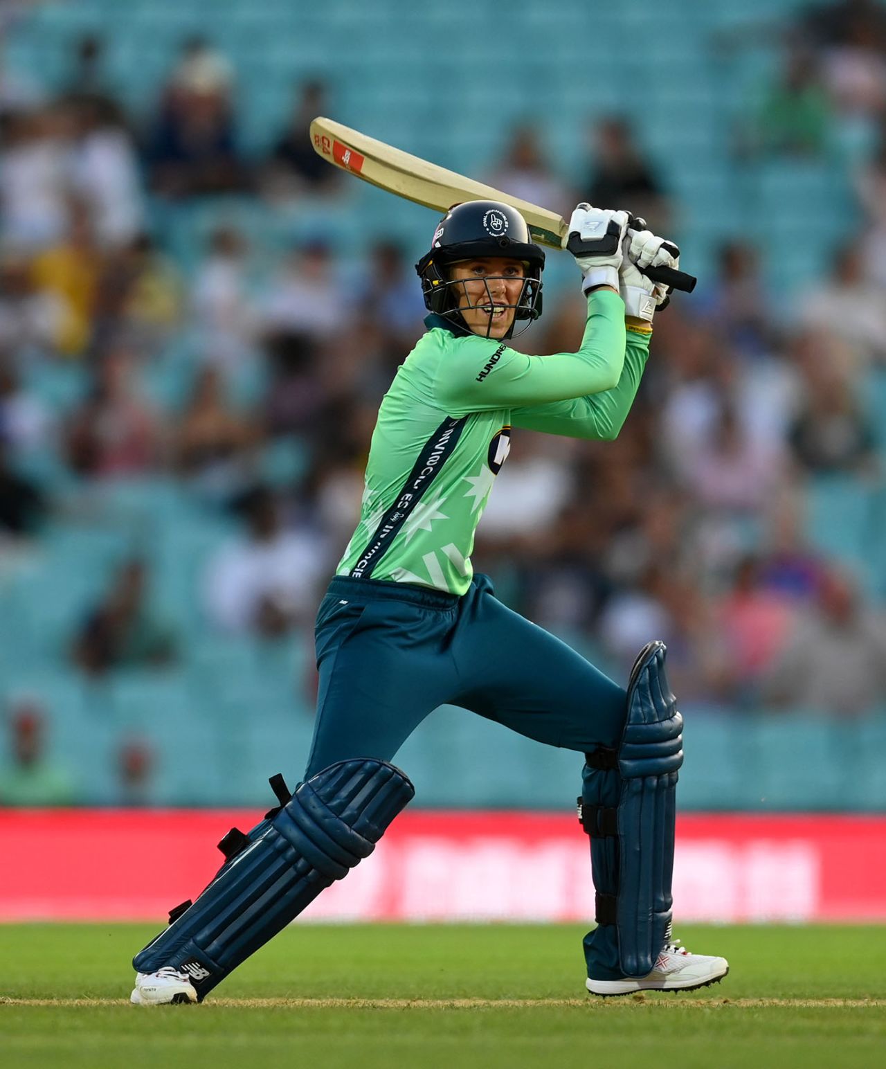 Georgia Adams in full swing, Oval Invincibles vs Manchester Originals, The Hundred, Kia Oval, July 21, 2021