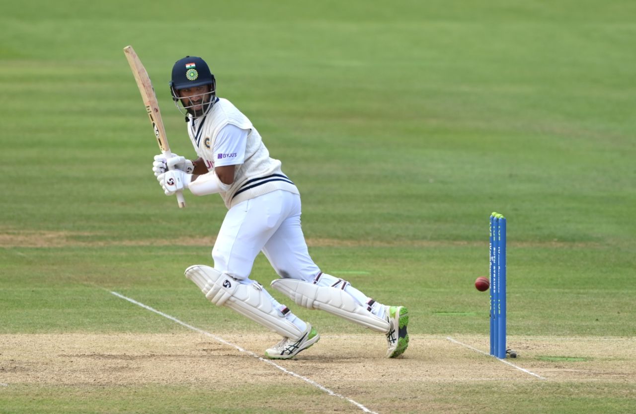 Cheteshwar Pujara turns one into the leg side, England vs India, 2nd Test, Lord's, London, 4th day, August 15, 2021