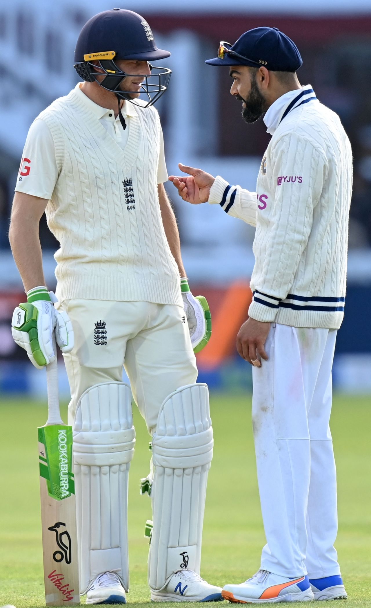 Jos Buttler and Virat Kohli have something to say to each other, England vs India, 2nd Test, Lord's, London, 5th day, August 16, 2021