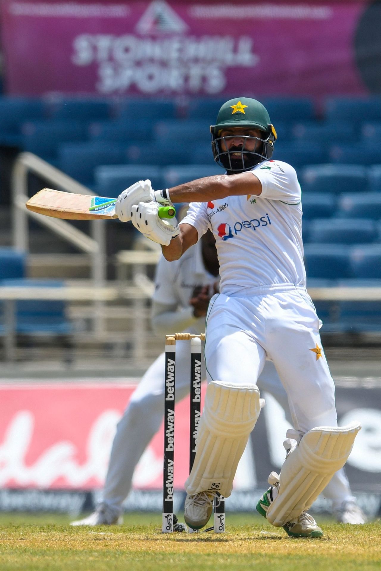 A brief short-ball attack on Fawad Alam was dismissed authoritatively, West Indies vs Pakistan, 2nd Test, Jamaica, 1st day, August 20, 2021