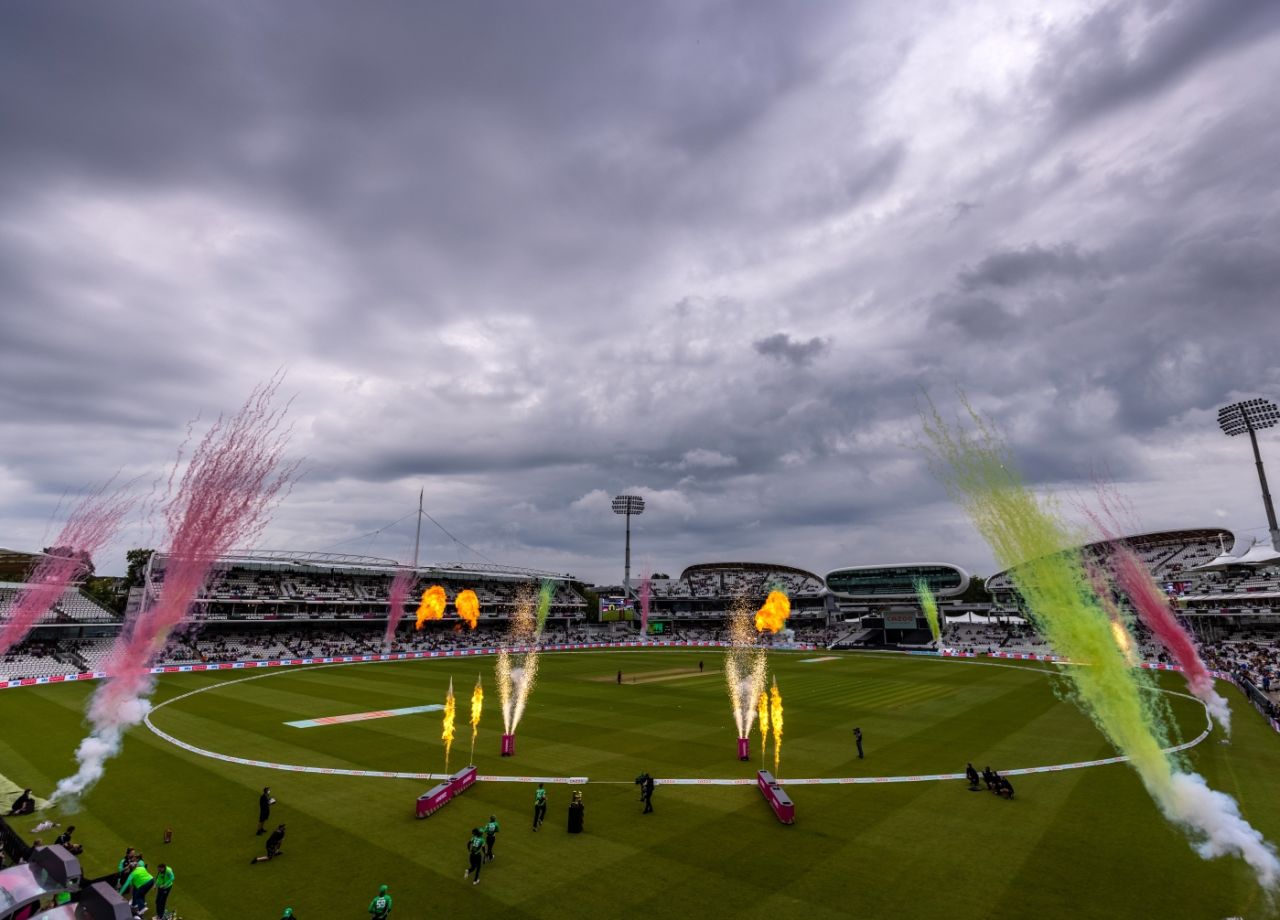 There were pyrotechnics of all types at the Hundred finals, Oval Invincibles vs Southern Brave, Women's Hundred, final, Lord's, August 21, 2021