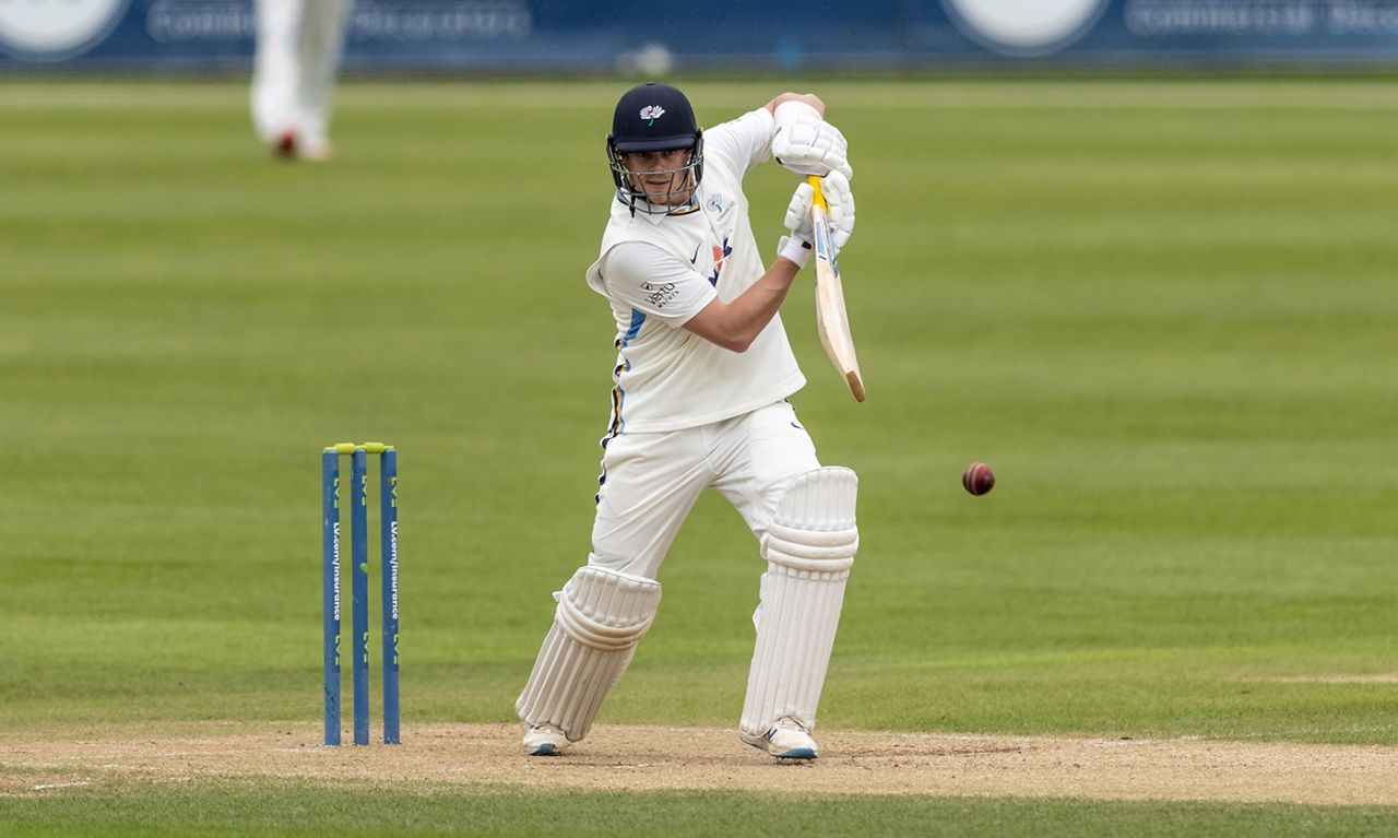 Sam Northeast made two Championship appearances on loan for Yorkshire, Northamptonshire vs Yorkshire, County Championship, Group Three, Wantage Road, July 4, 2021