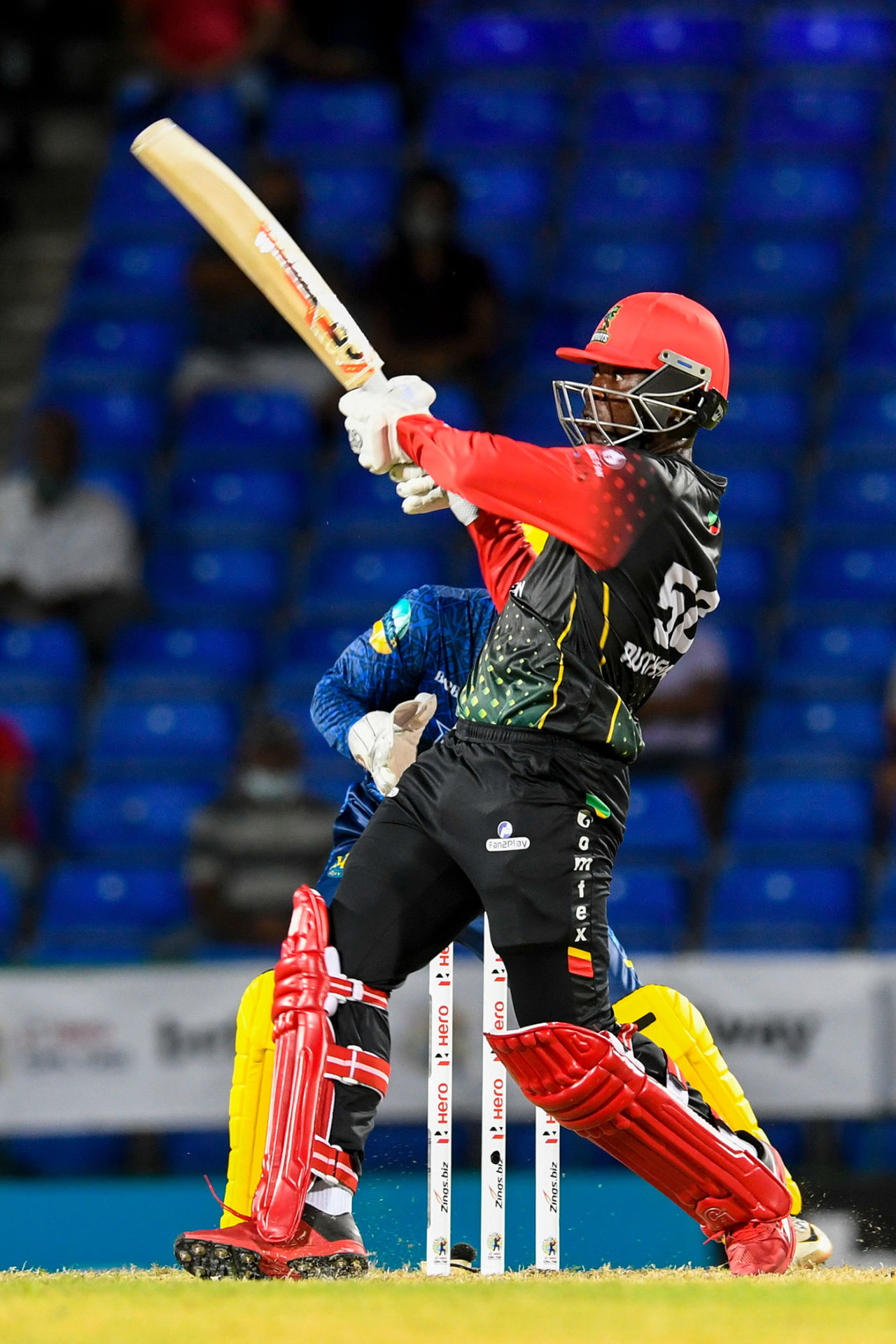 Sherfane Rutherford struck a superb half-century, Barbados Royals vs St Kitts and Nevis Patriots, 2nd match, CPL 2021, Basseterre, August 27, 2021