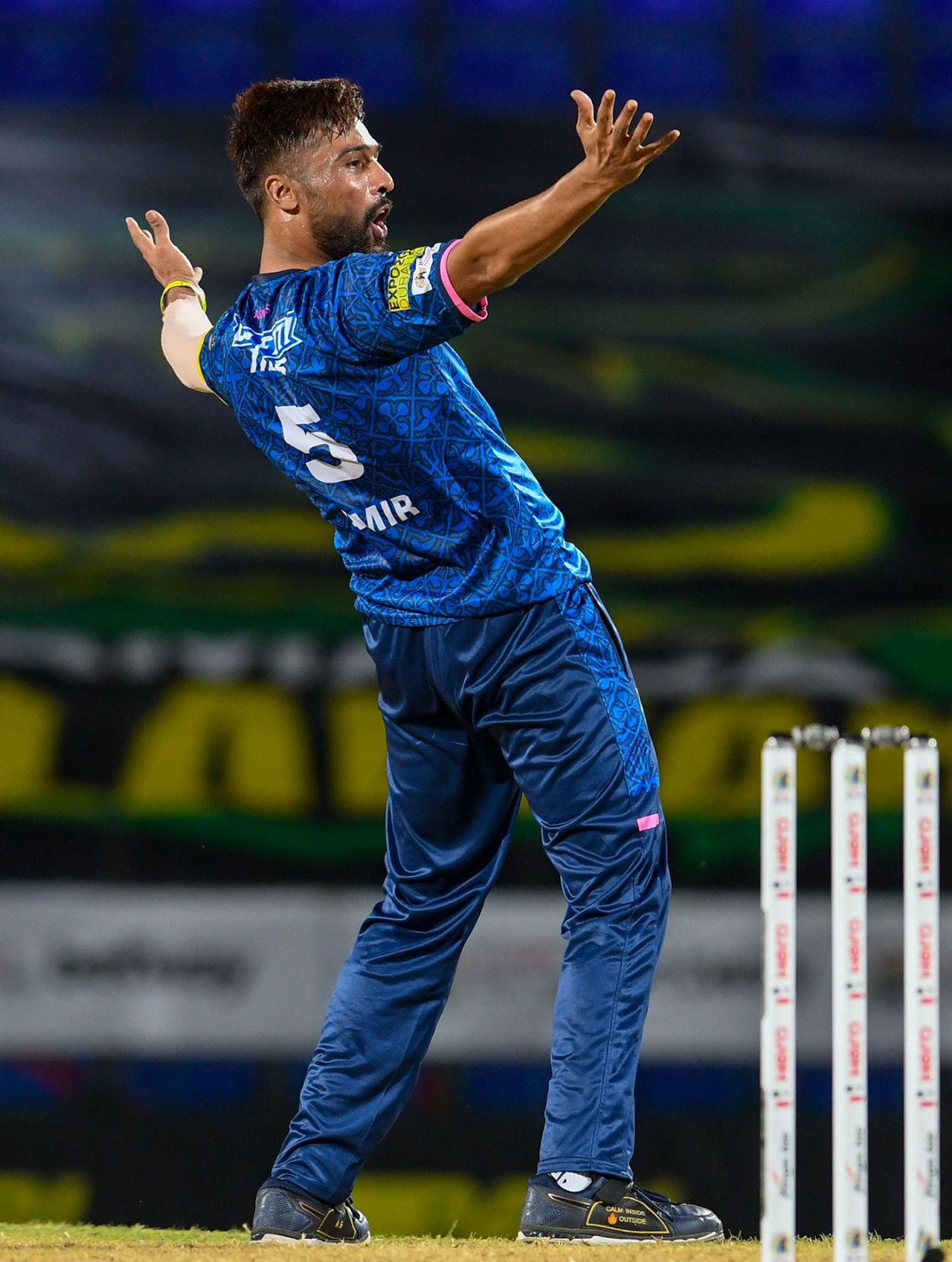 Mohammad Amir gave Royals hope with three wickets, Barbados Royals vs Trinbago Knight Riders, CPL, Basseterre, August 27, 2021