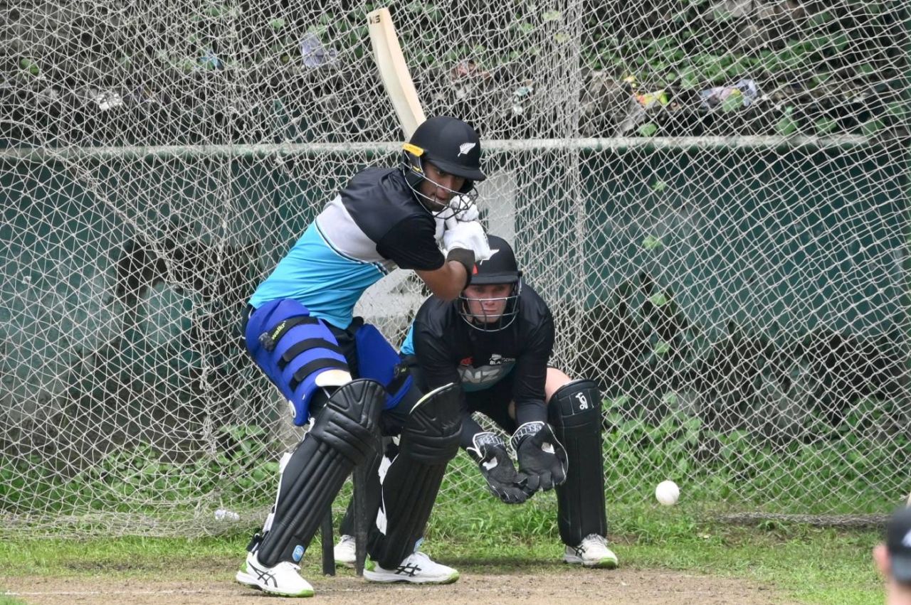 Rachin Ravindra has a hit in the nets, Dhaka, August 28, 2021
