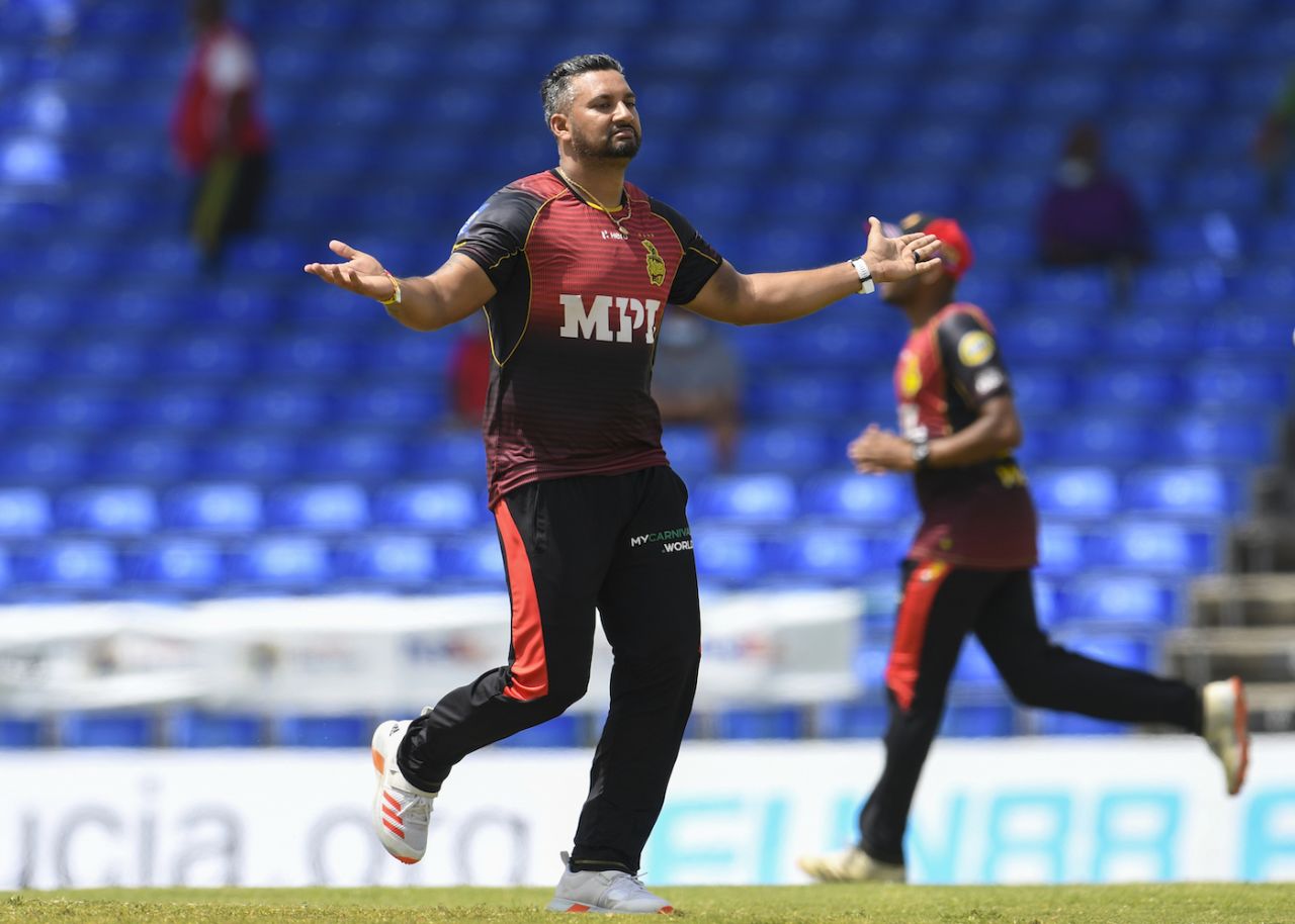 Ravi Rampaul bowled a fiery first spell, St Lucia Kings vs Trinbago Knight Riders, CPL 2021, Basseterre, August 29, 2021