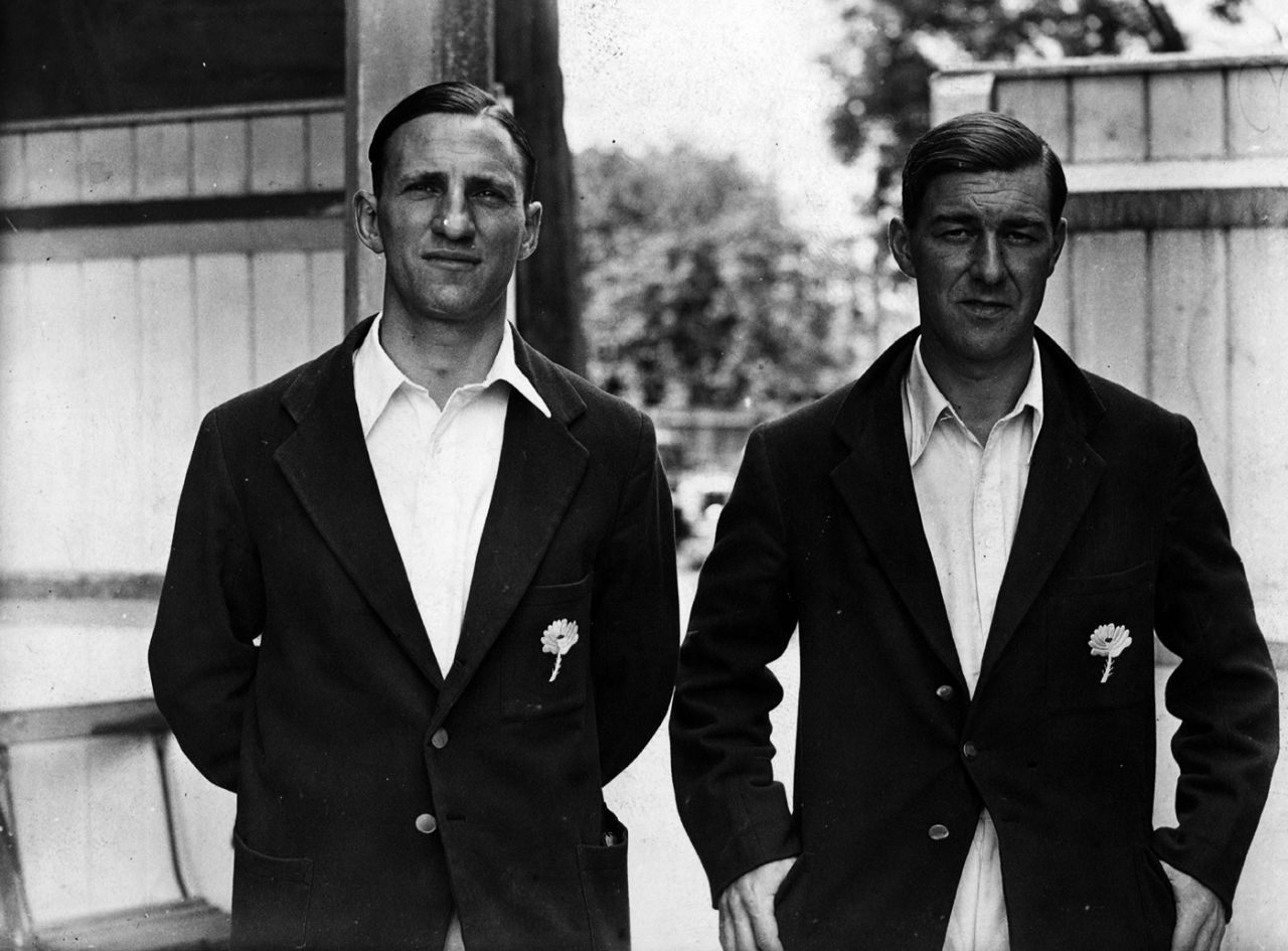 Len Hutton and Norman Yardley, July 12, 1946