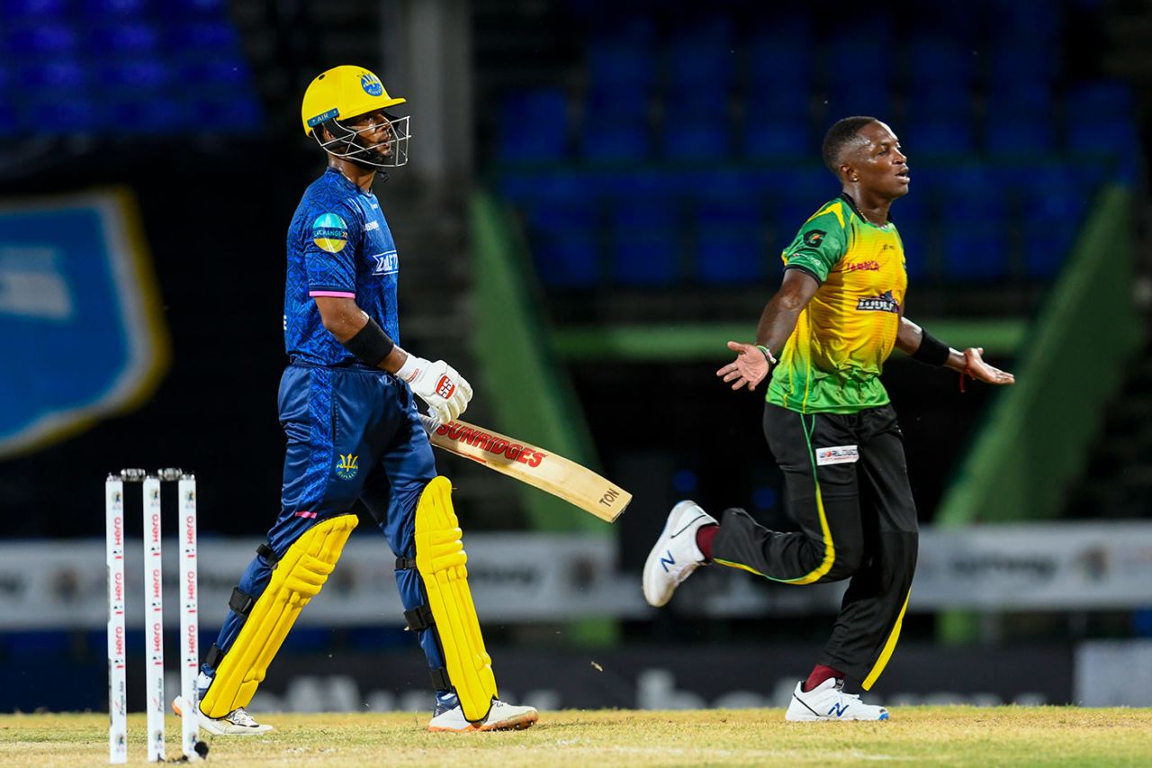 Fidel Edwards claimed two wickets in two balls, Barbados Royals vs Jamaica Tallawahs, CPL 2021, Basseterre, August 31, 2021