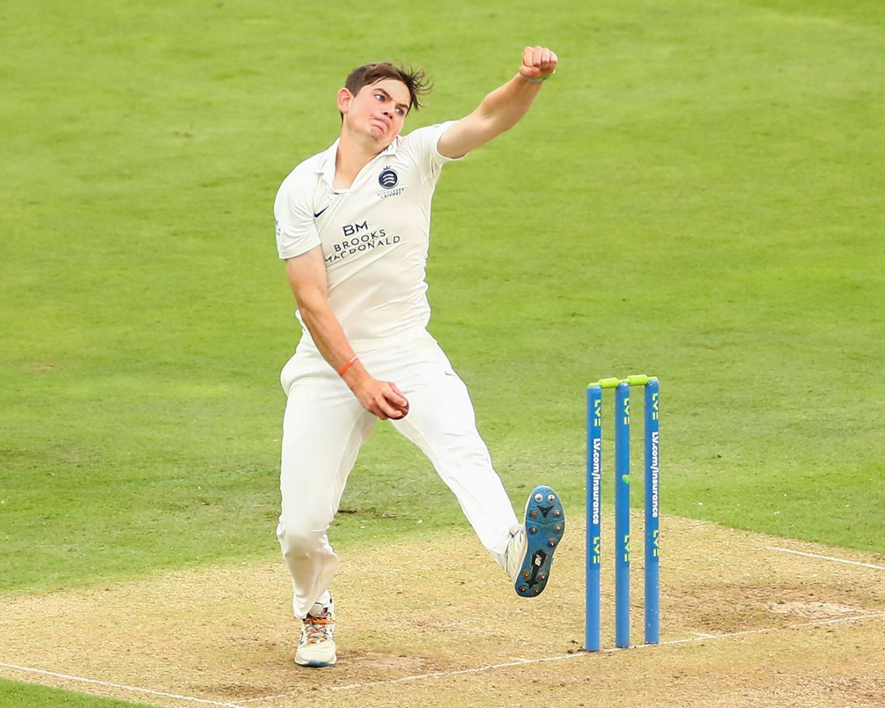 Ethan Bamber claimed a four-wicket haul, Middlesex vs Derbyshire, County Championship, Division Three, Lord's, August 31, 2021