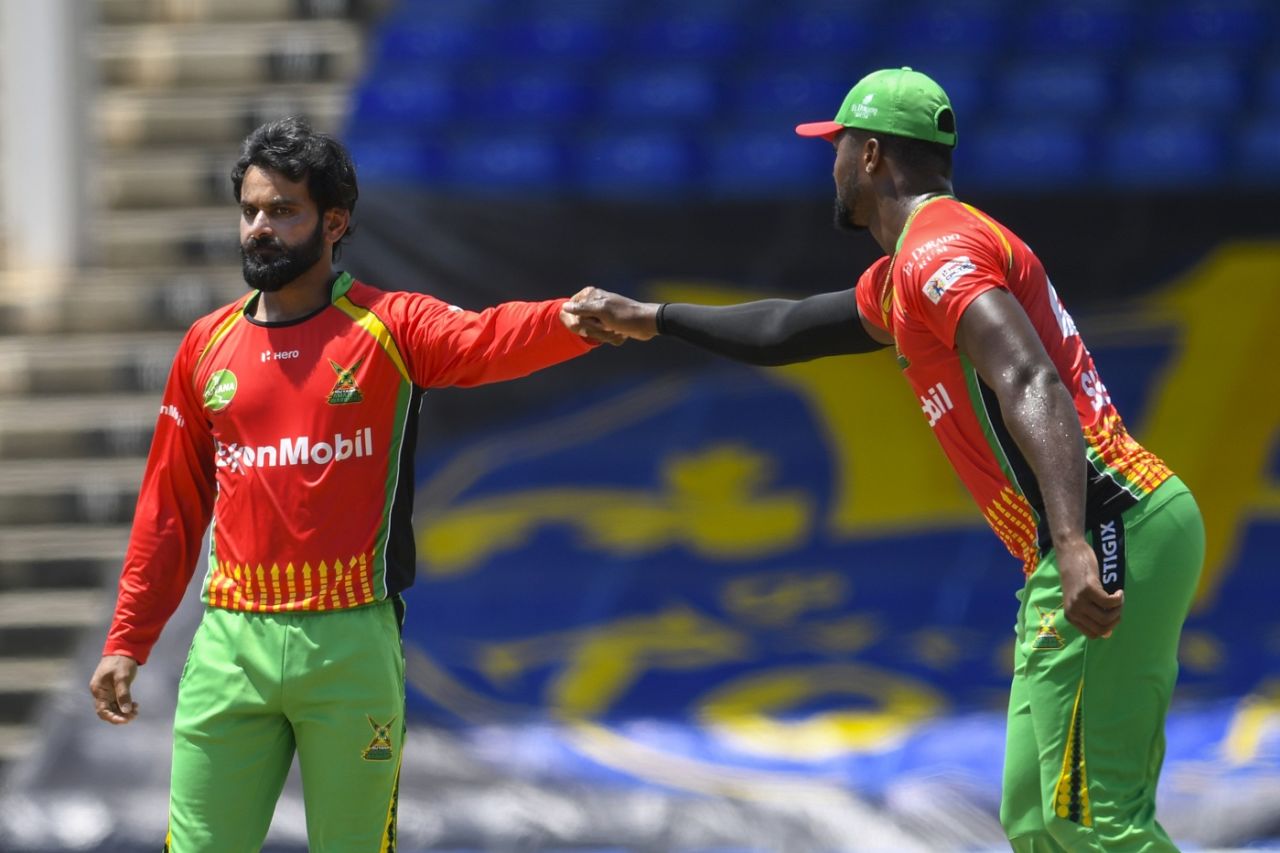 Mohammad Hafeez rattled Trinbago Knight Riders with his offspin, Guyana Amazon Warriors vs Trinbago Knight Riders, CPL 2021, Basseterre, Sept 1, 2021