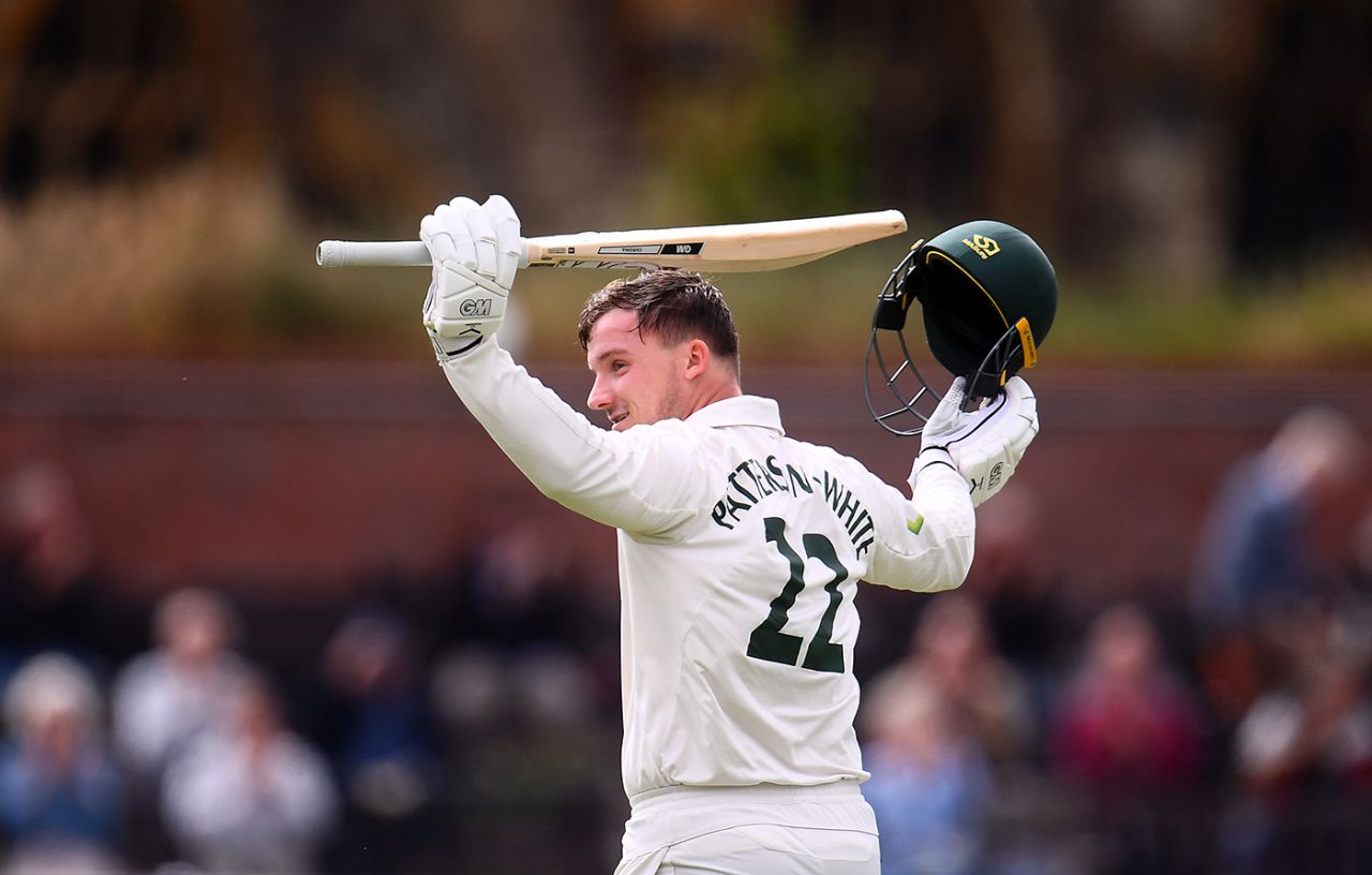 Liam Patterson-White scored his maiden first-class hundred, Somerset vs Nottinghamshire, County Championship, Division One, Taunton, August 31, 2021