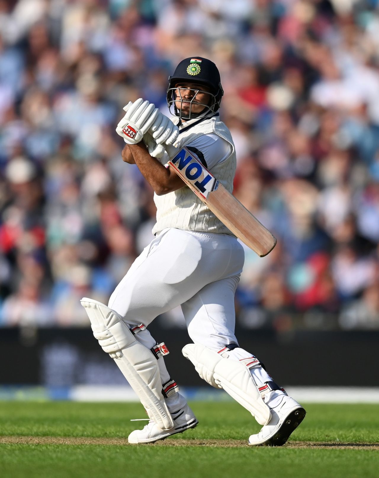 Shardul Thakur swats one away over the leg side, England vs India, 4th Test, The Oval, London, 1st day, September 2, 2021