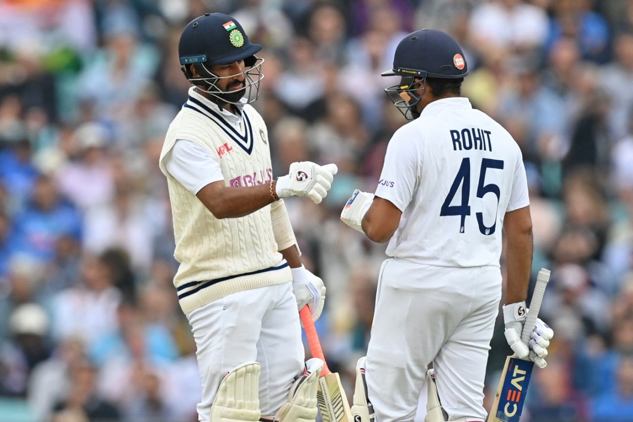 Cheteshwar Pujara and Rohit Sharma strung together a vital stand for India, England vs India, 4th Test, The Oval, London, 3rd day, September 4, 2021