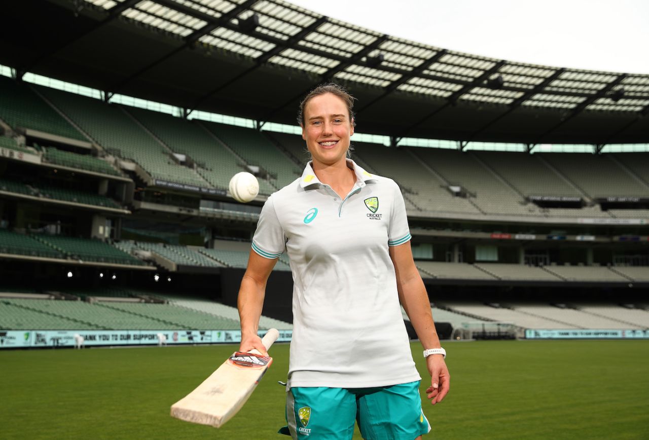 Ellyse Perry at the launch of the documentary The Record, about the Australian women's cricket team's successful 2020 T20 World Cup, MCG, February 11, 2021
