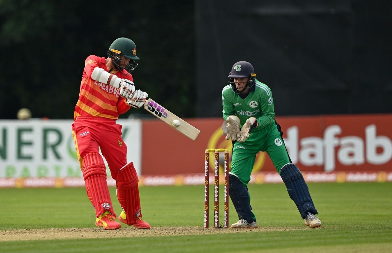 Craig Erwine scored a 96-ball 64, Ireland vs Zimbabwe, 1st ODI, Belfast, September 8, 2021