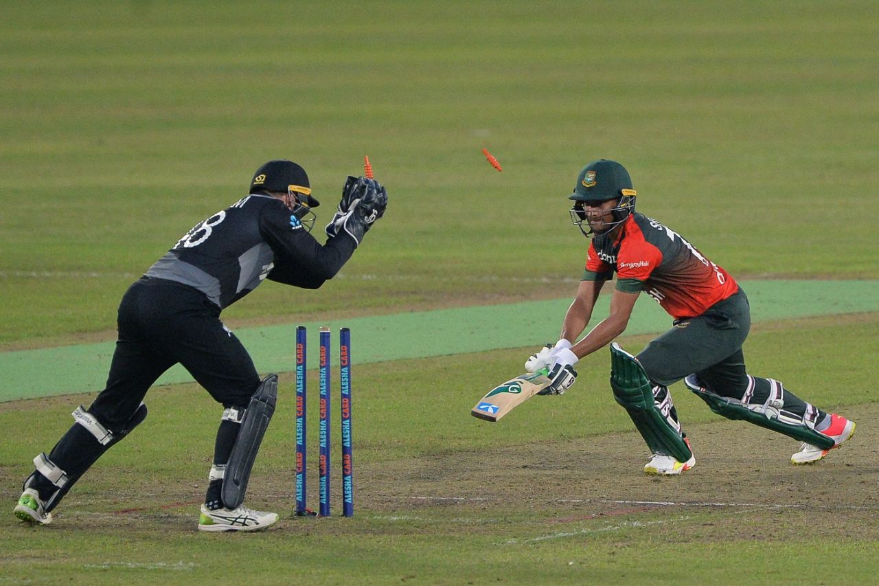 Tom Latham stumps Shakib Al Hasan, Bangladesh vs New Zealand, 4th T20I, Dhaka, September 8, 2021