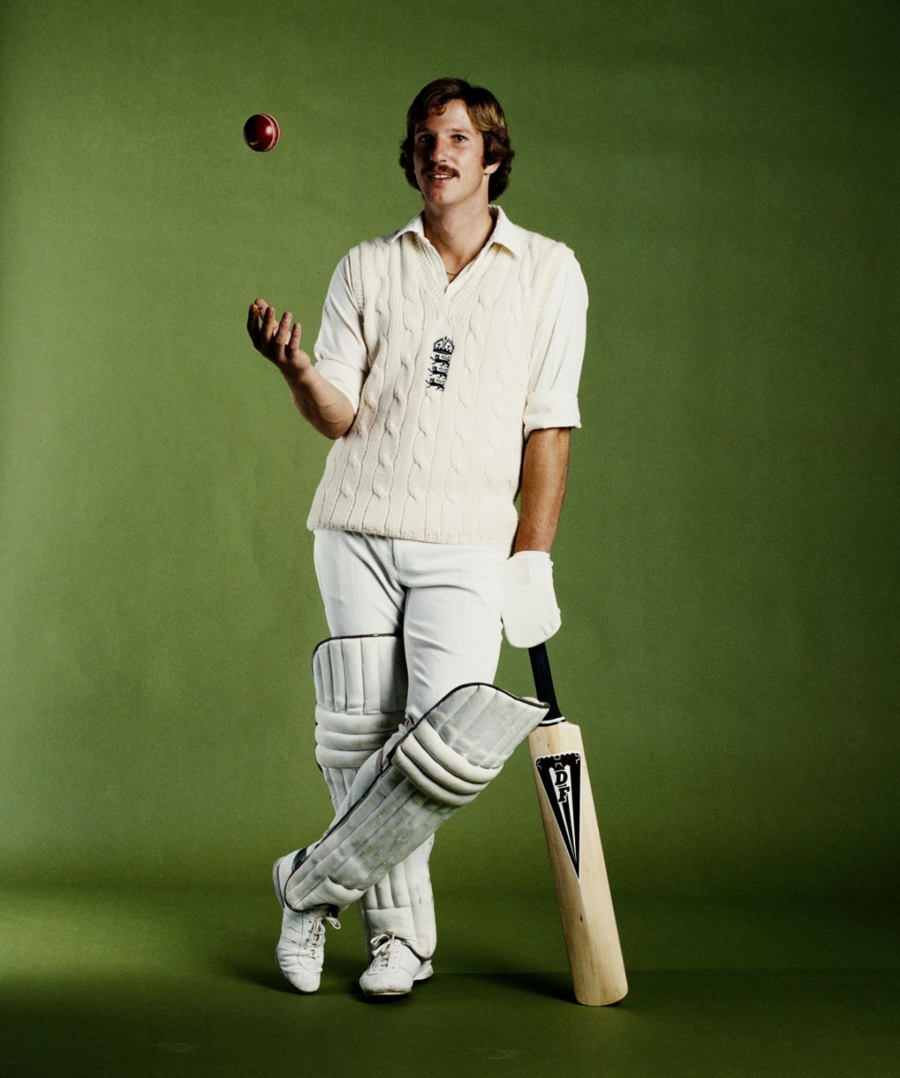 A portrait of Ian Botham taken at Allsport studio, London, May 1, 1979