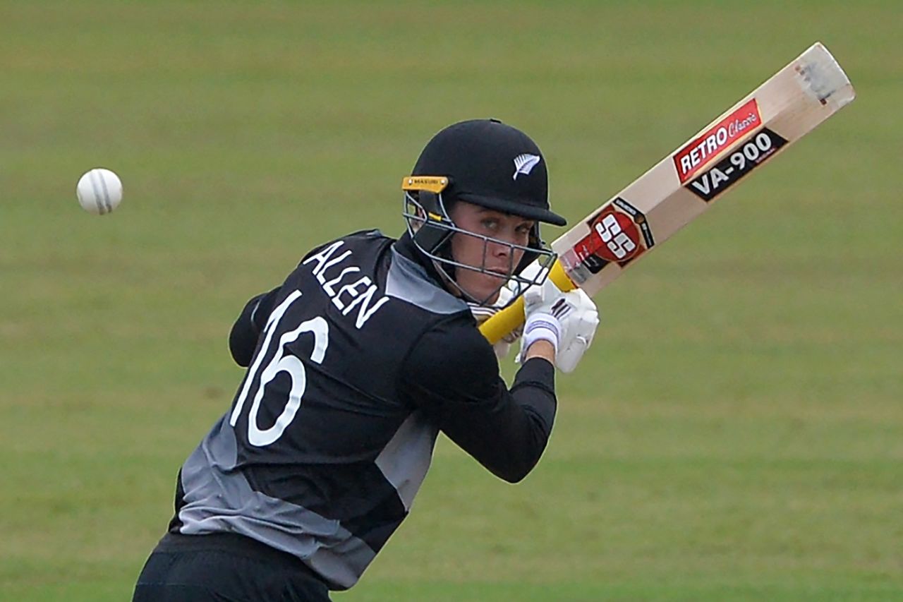 Finn Allen guides one to third man, Bangladesh vs New Zealand, 3rd ODI, Dhaka, September 10, 2021