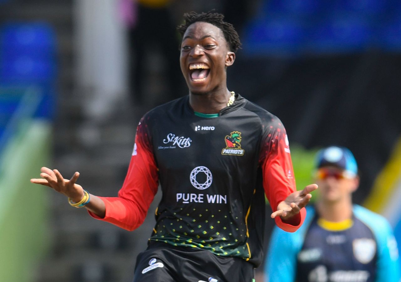 Dominic Drakes celebrates victory, St Lucia Kings vs St Kitts and Nevis Patriots, CPL 2021, final, Basseterre, September 15, 2021