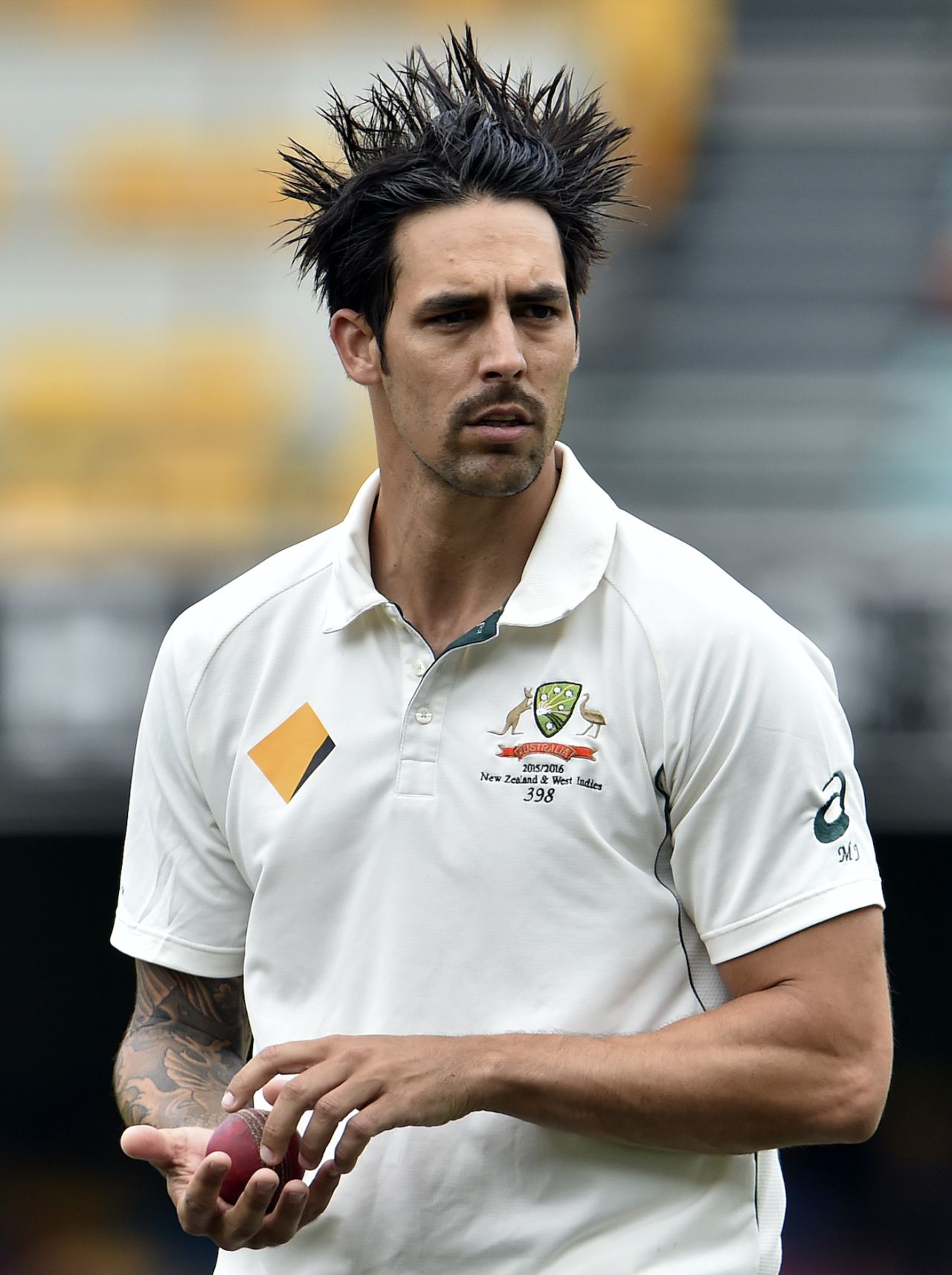 And you thought facing Mitchell Johnson was a hair-raising experience, Australia v New Zealand, 1st Test, Brisbane, 5th day, November 9, 2015