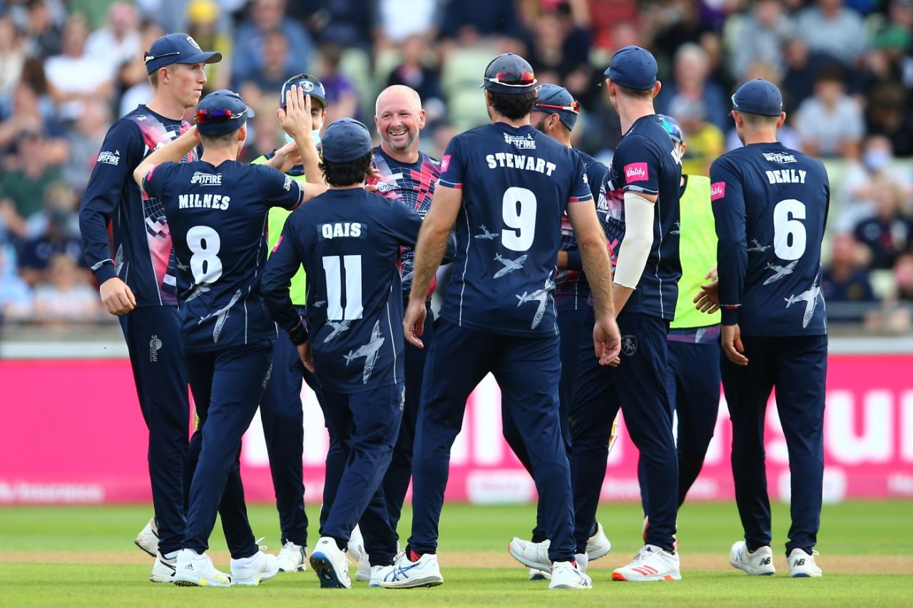 Darren Stevens struck with his first ball as Kent closed in on the final, Sussex vs Kent, 2nd semi-final, Vitality T20 Blast Finals Day, Edgbaston, September 18, 2021