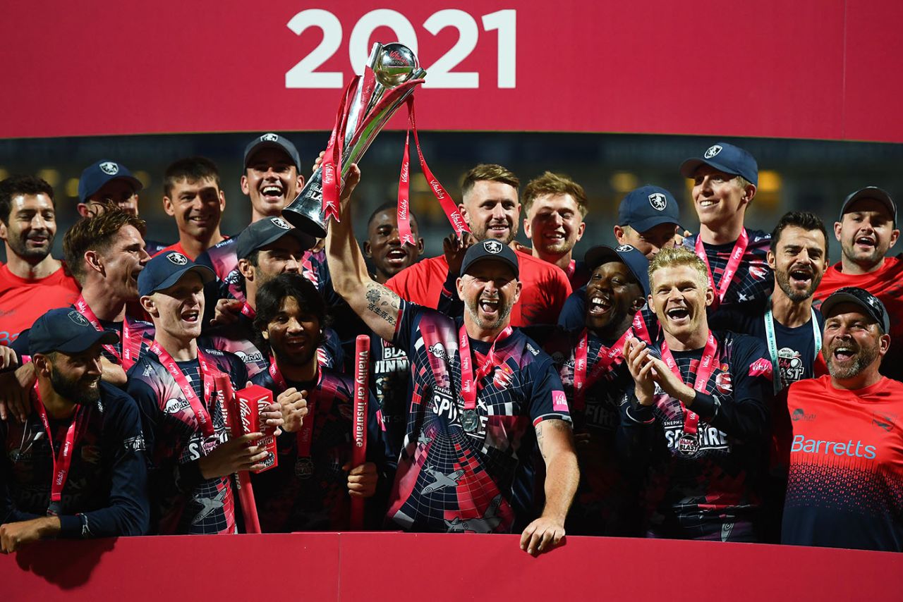Darren Stevens was front and centre of Kent's celebrations, Somerset vs Kent, Final, Vitality T20 Blast Finals Day, Edgbaston, September 18, 2021