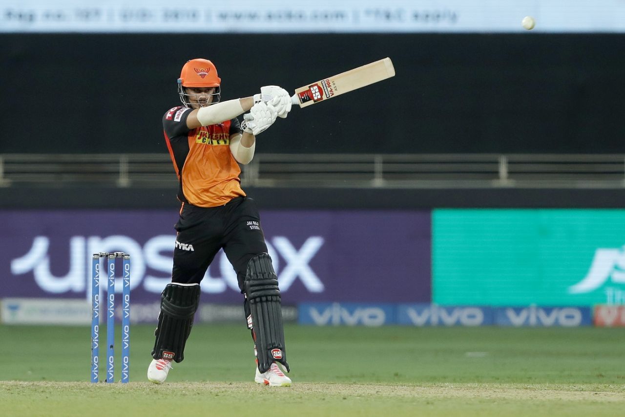 Abdul Samad swats one away, Delhi Capitals vs Sunrisers Hyderabad, 33rd match, IPL 2021, Dubai, September 22, 2021