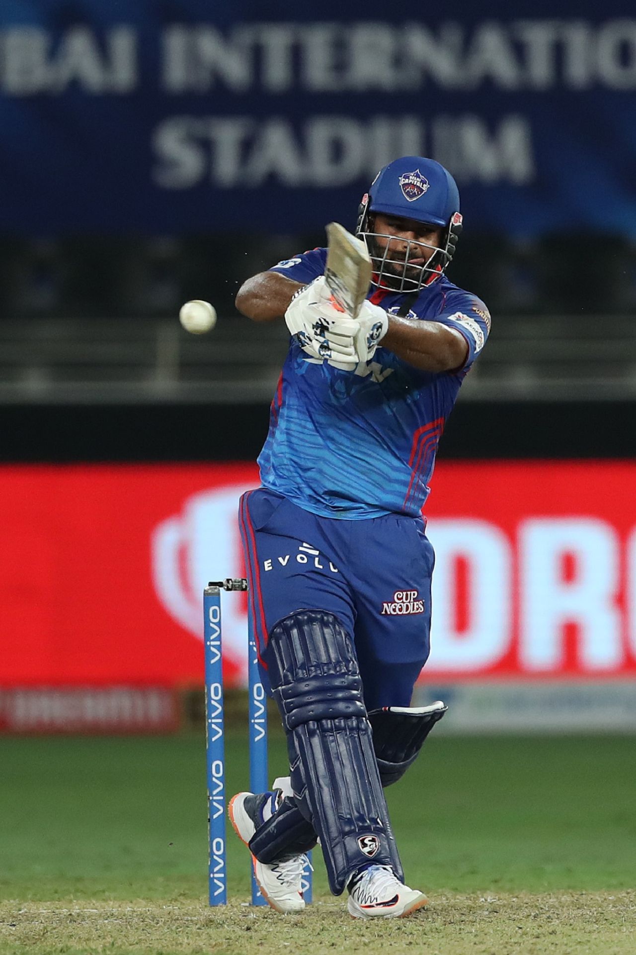 Rishabh Pant swings one away, Delhi Capitals vs Sunrisers Hyderabad, IPL 2021, Dubai, September 22, 2021