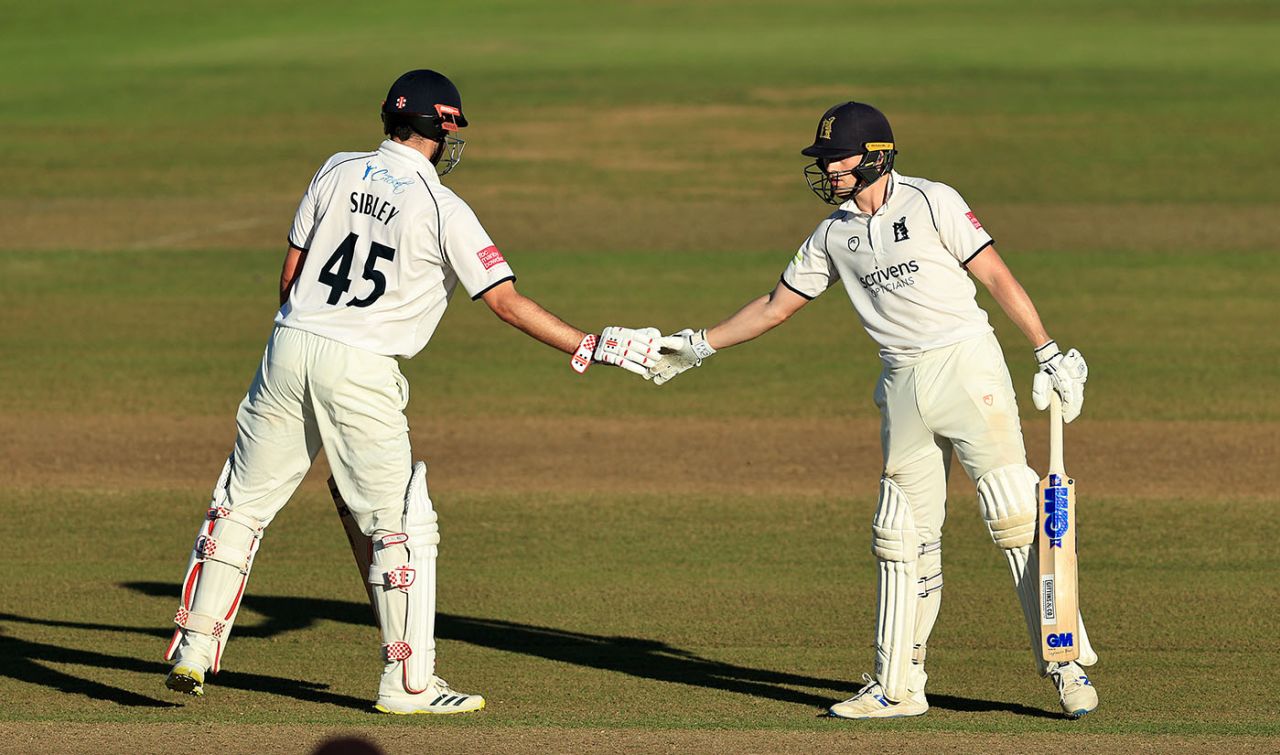 Dom Sibley and Rob Yates gave Warwickshire a late push, Warwickshire vs Somerset, County Championship Division One, Edgbaston, September 23, 2021