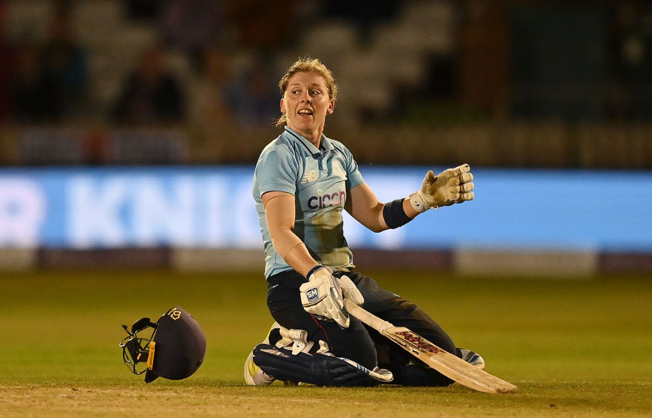 Heather Knight reaches her century, 4th ODI, England vs New Zealand, Derby, September 23, 2021