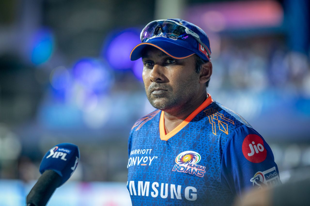 Mahela Jayawardene speaks to the official broadcaster, Chennai, April 13, 2021