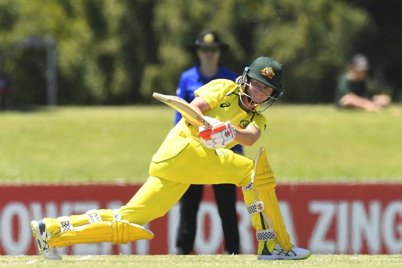 Beth Mooney sweeps, Australia vs India, 3rd ODI, Mackay, September 26, 2021