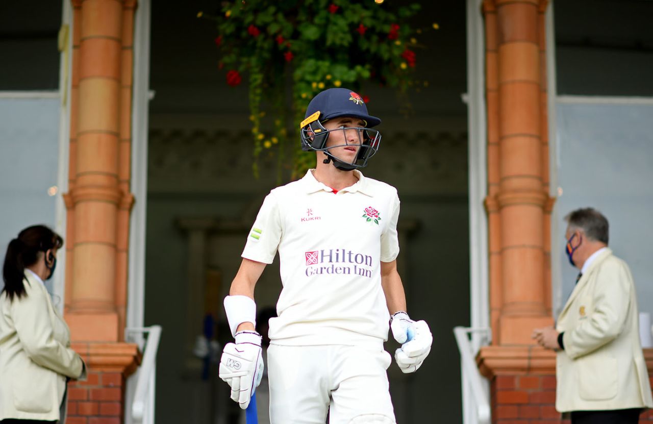 George Balderson strides out after lunch, Warwickshire vs Lancashire, Bob Willis Trophy final, Lord's, 3rd day, September 30, 2021