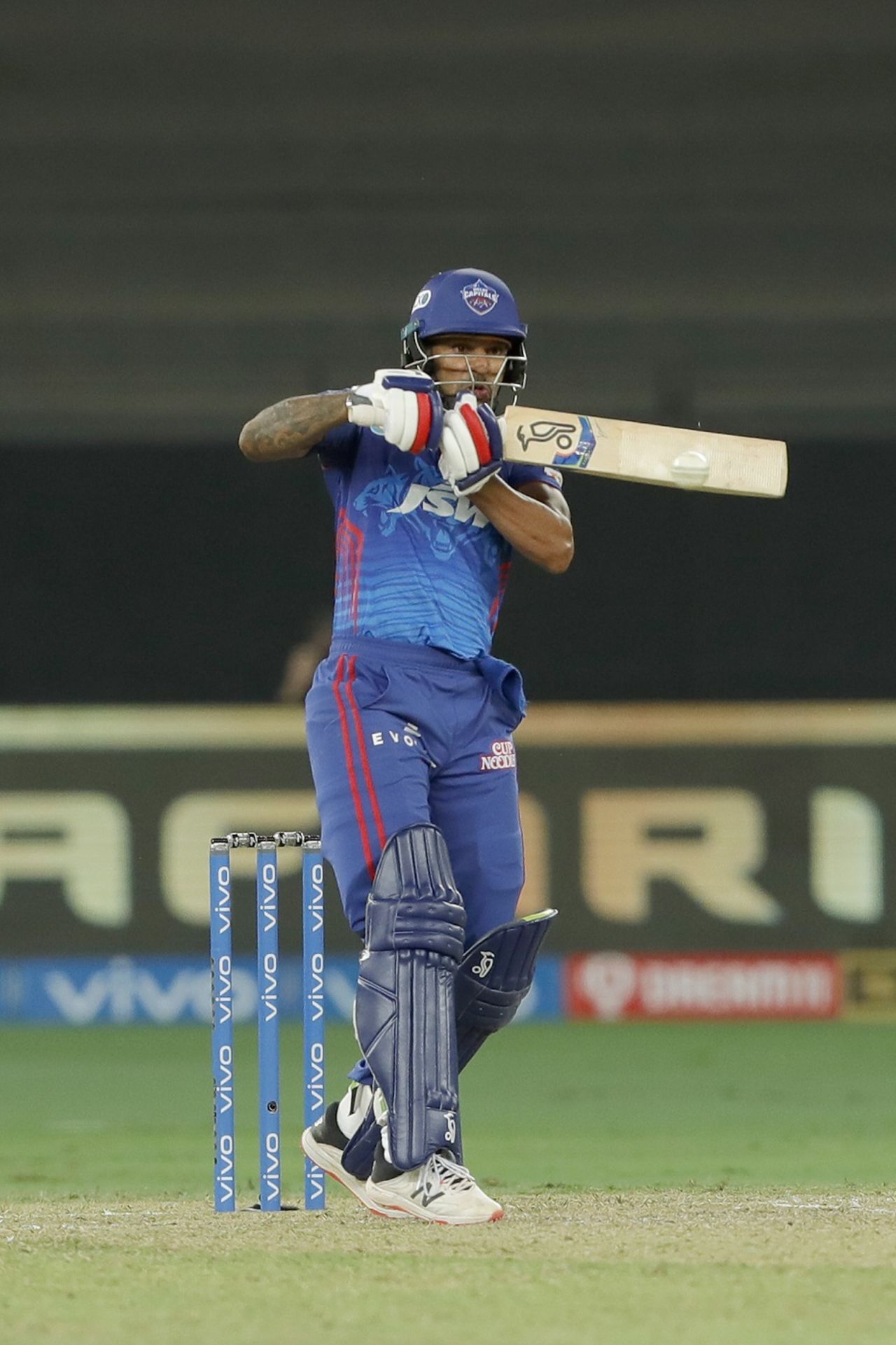Shikhar Dhawan pulls one, Delhi Capitals vs Chennai Super Kings, IPL 2021, Dubai, October 4, 2021
