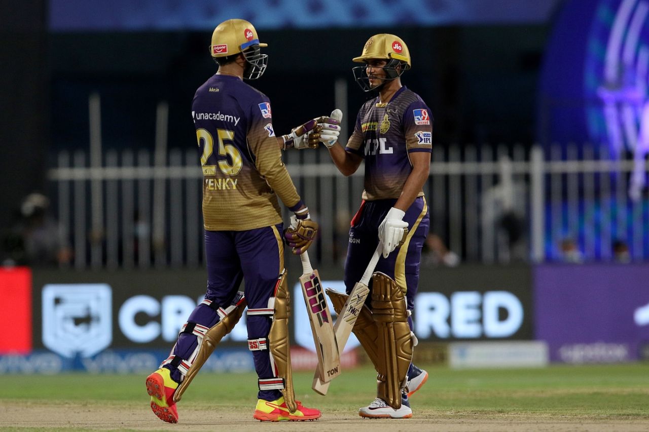 Venkatesh Iyer and Shubman Gill have done a solid job at the top of the order for KKR this IPL, Kolkata Knight Riders vs Rajasthan Royals, IPL 2021, Sharjah, October 7, 2021