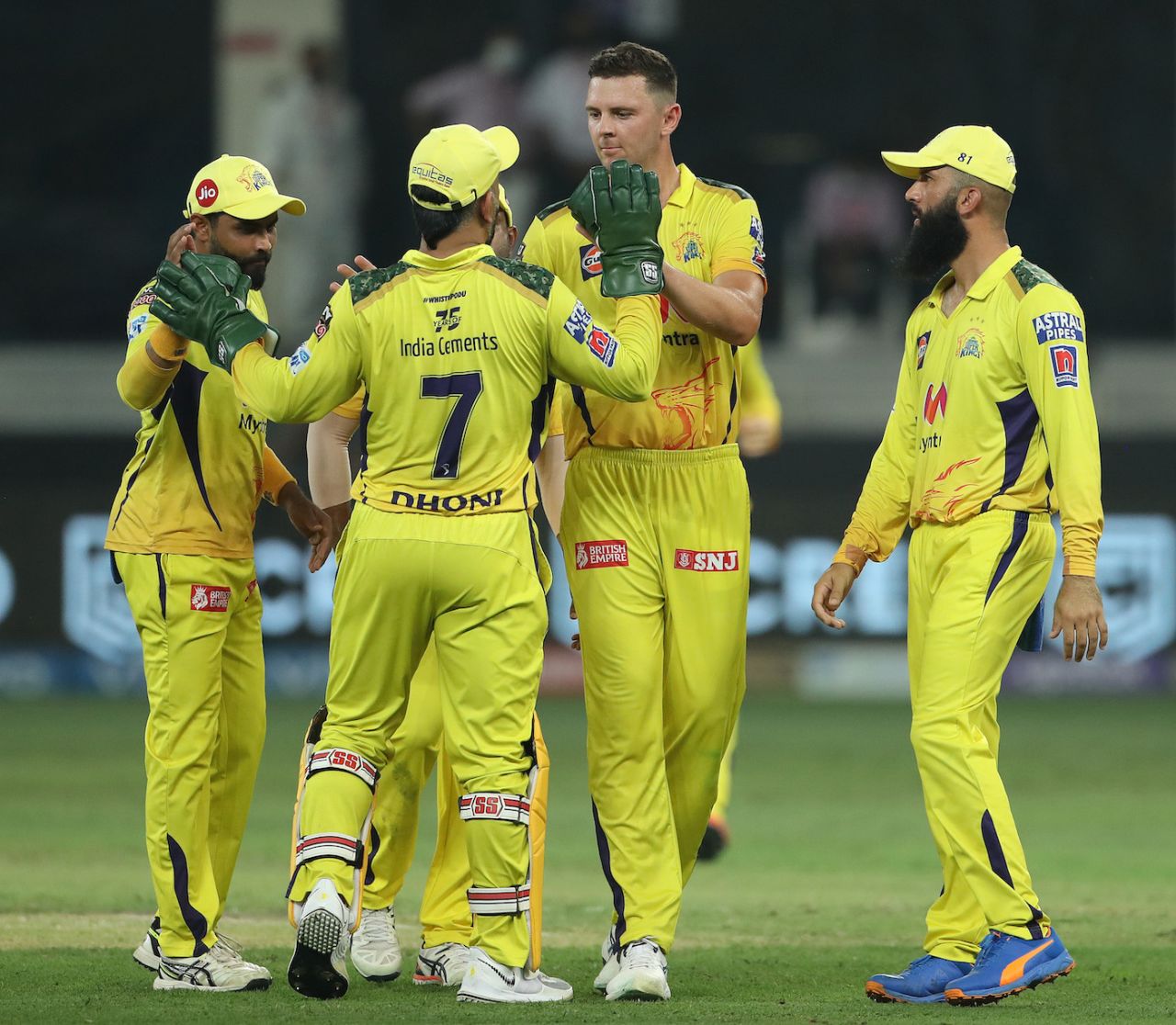 Josh Hazlewood picked up the first wicket for Super Kings, Delhi Capitals vs Chennai Super Kings, IPL 2021 Qualifier 1, Dubai, October 10, 2021