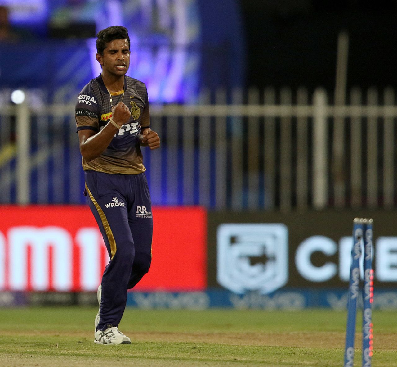 Shivam Mavi picked up the big wicket of Marcus Stoinis, Delhi Capitals vs Kolkata Knight Riders, IPL 2021 Qualifier 2, Sharjah, October 13, 2021