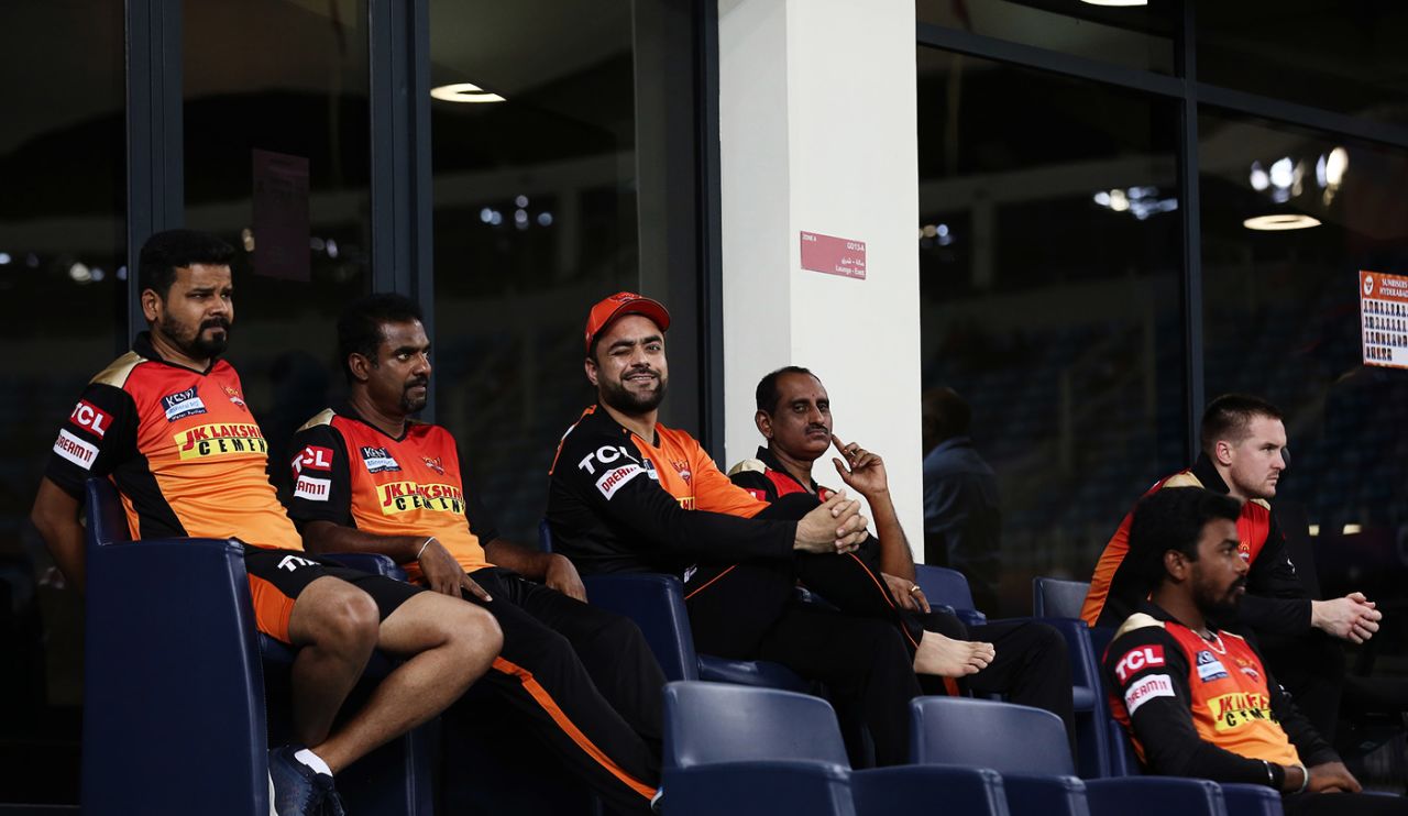 Rashid Khan winks at the camera, Kolkata Knight Riders vs Sunrisers Hyderabad, IPL 2021, Dubai, October 3, 2021