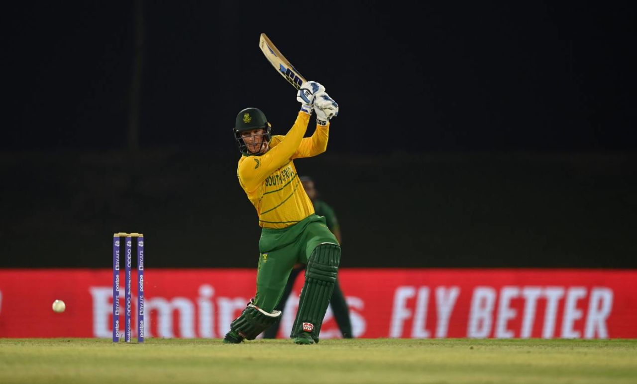 Rassie van der Dussen had a good outing at No. 3, Pakistan vs South Africa, T20 World Cup warm-up, October 20, 2021